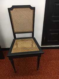 Cadeira antiga madeira e palhinha