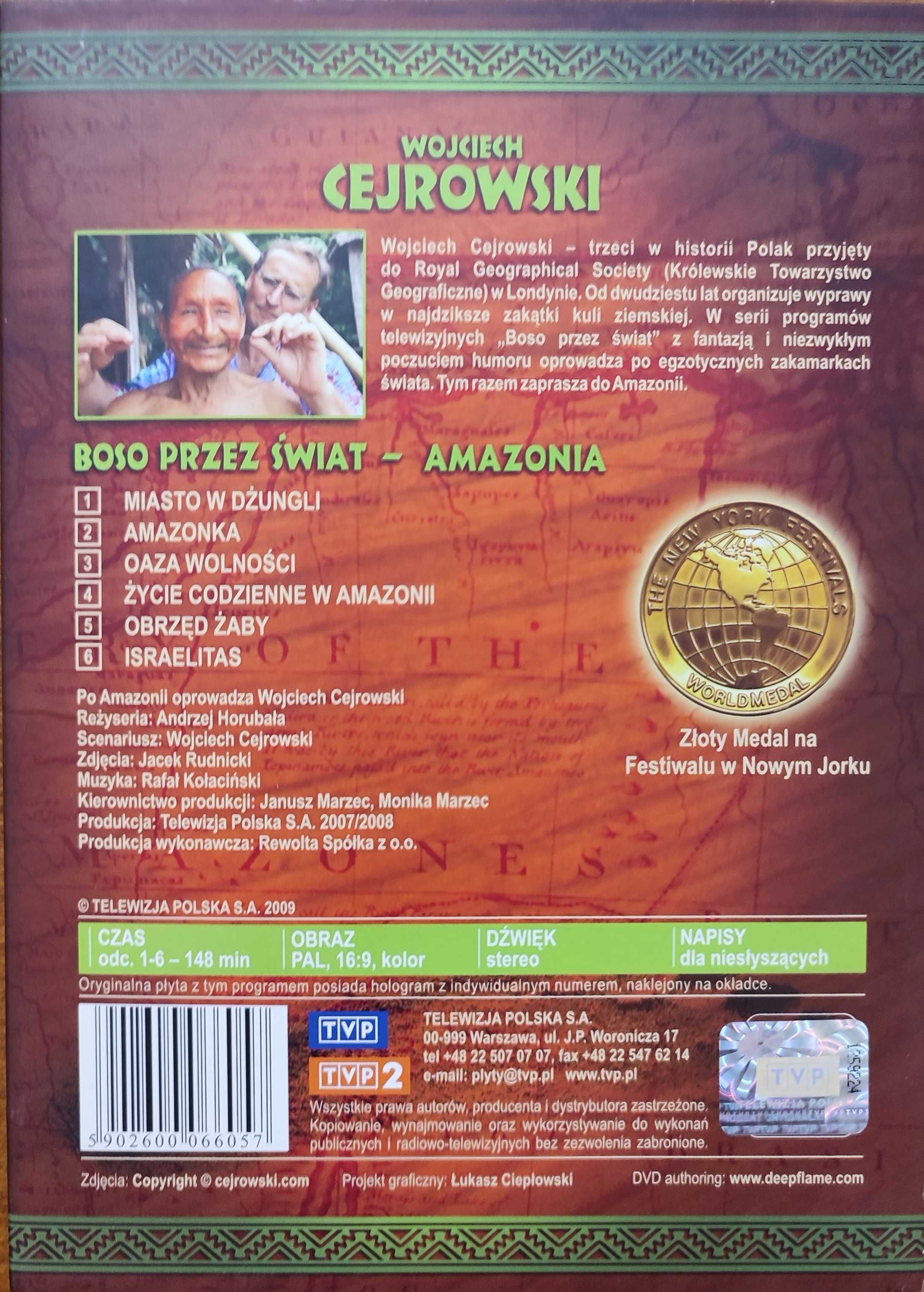 Film DVD Wojciech Cejrowski Boso przez Świat - Amazonia