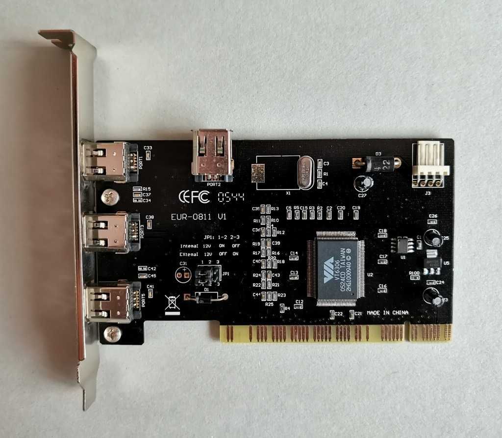 Kontroler PCI FireWire 400 6pin 3z+1w