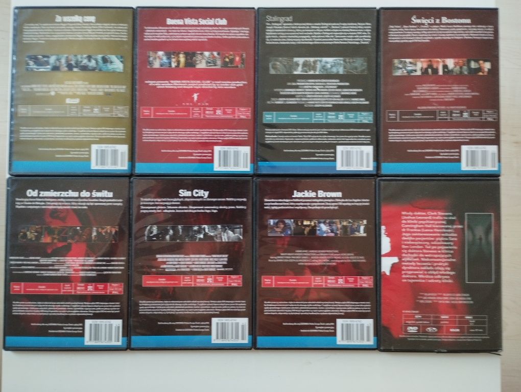 Filmy dvd zestaw 8 filmów