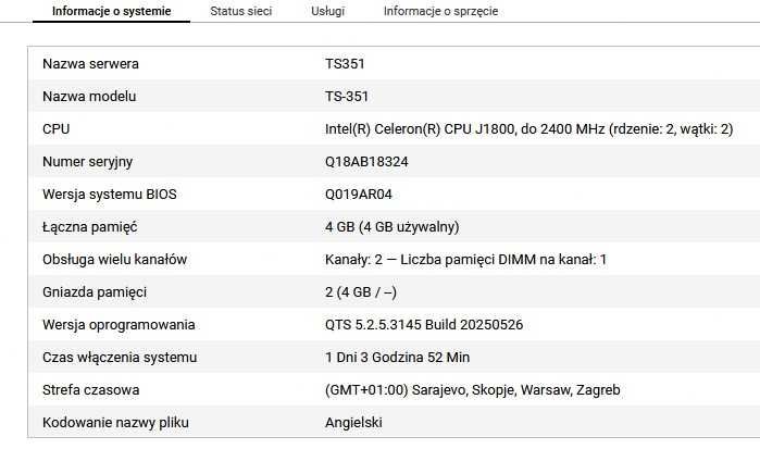 QNAP TS-351, 4GB, 3x HDD, 2x SSD, NAS