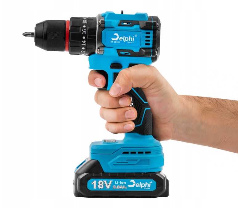 Wiertarko Wkrętarka Akumulatorowa Udarowa Wkrętak x2 Aku - WYPRZEDAŻ