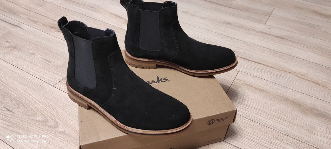 Botki męskie Clarks rozmiar 41.