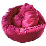 Cama Venus NOVA circular rosa para Cão Cachorro Gato Gatinho