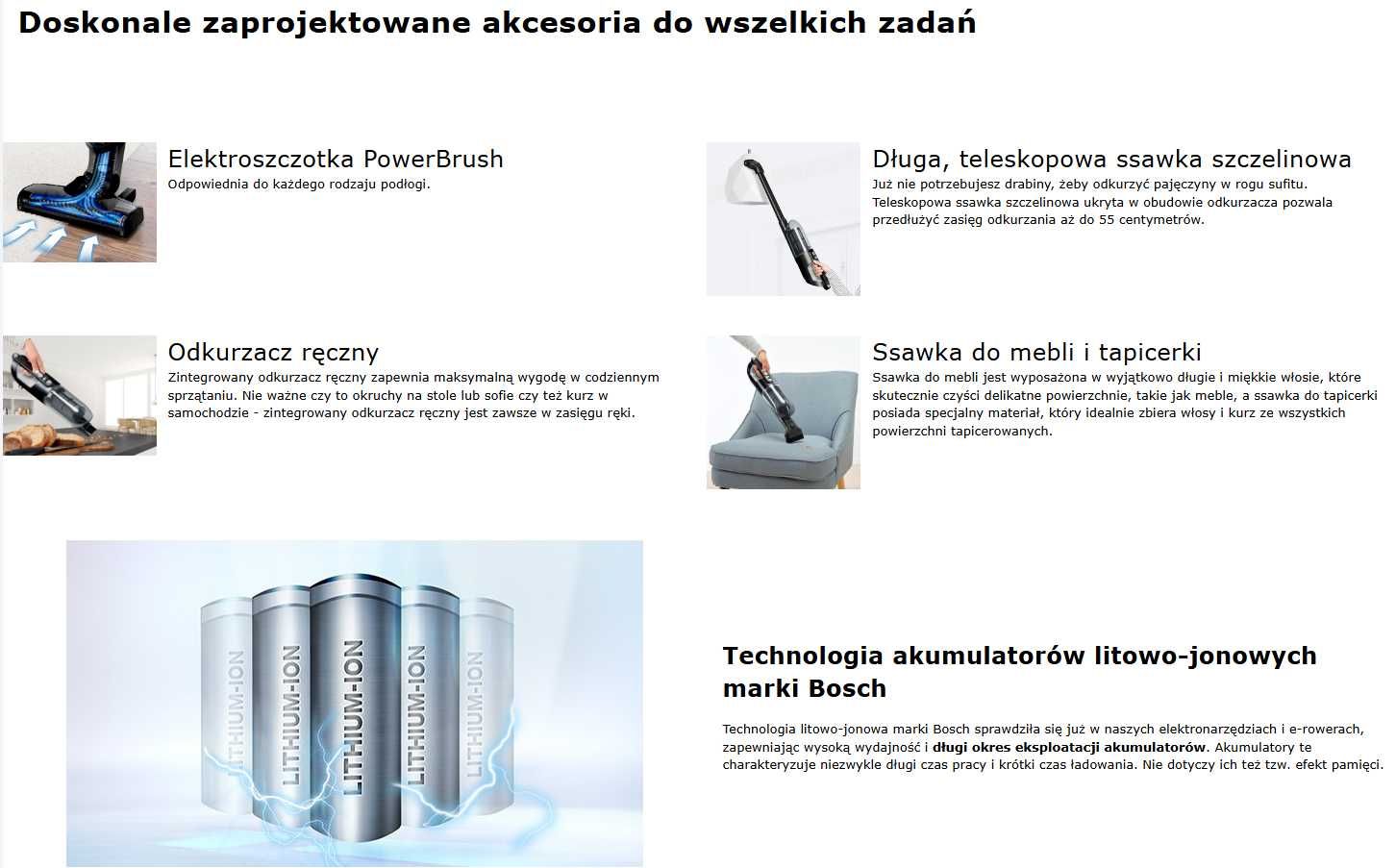 Odkurzacz pionowy Bosch Serie 4 Flexxo