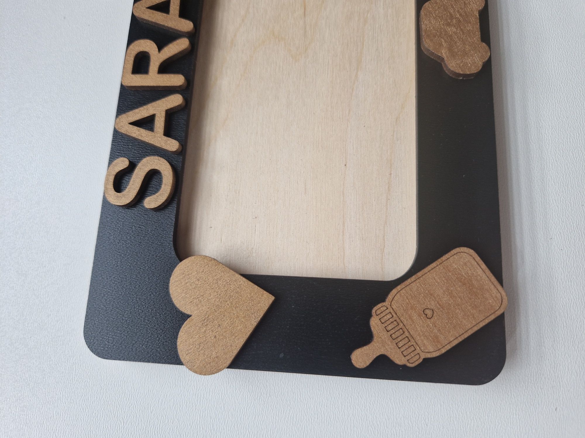 Ramka na zdjęcie 3D dowolny napis Imię personalizowana