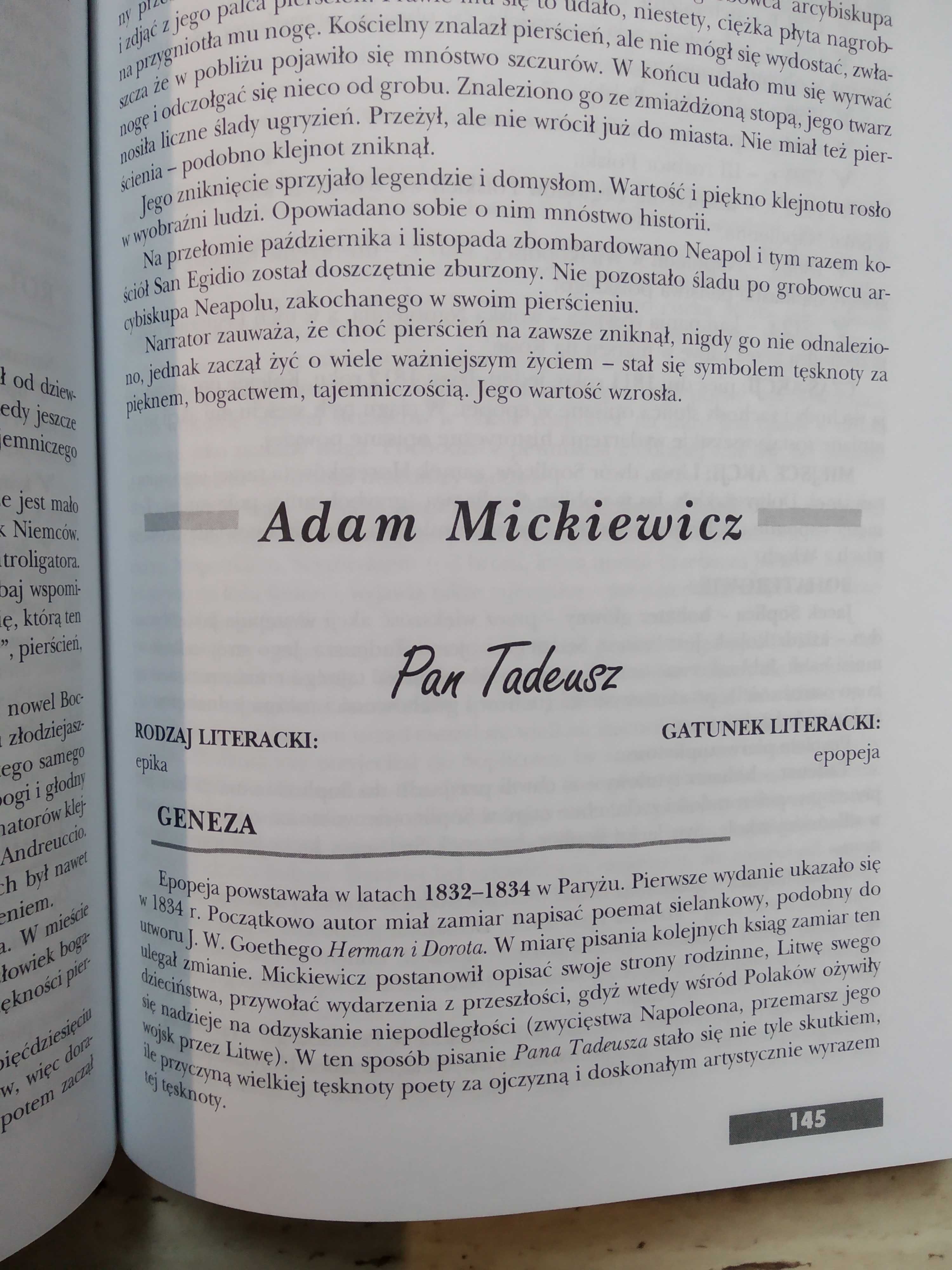 Powtórka z literatury 1-3 dawne gimnazjum