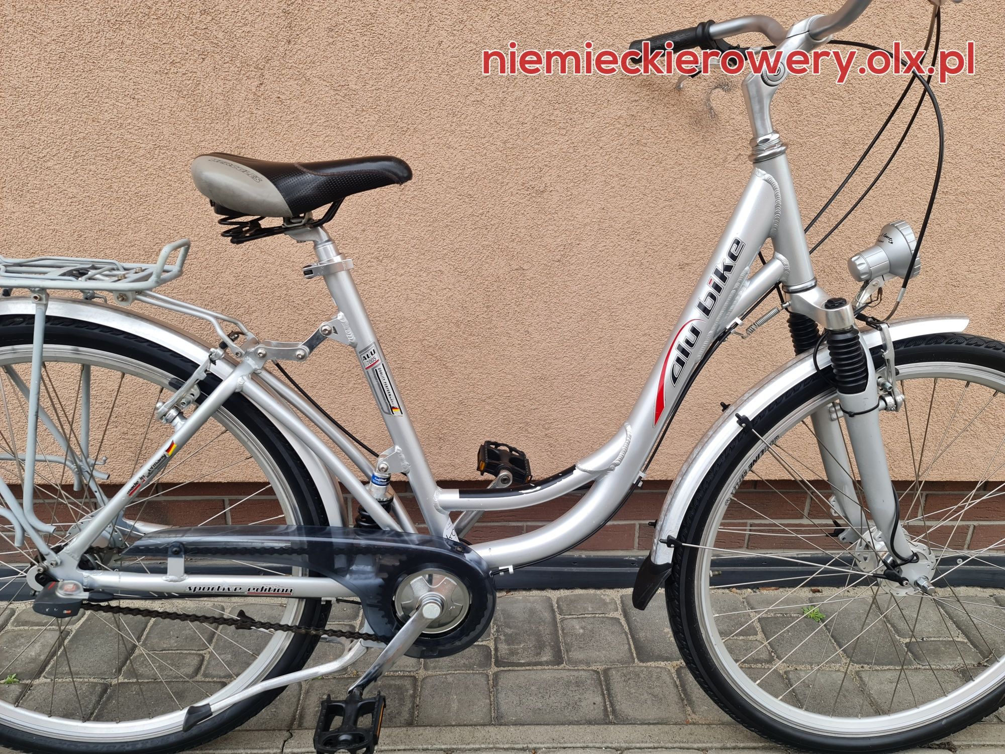 Rower damski miejski ALU BIKE koła 28 SHIMANO aluminium rabat WYSYŁKA