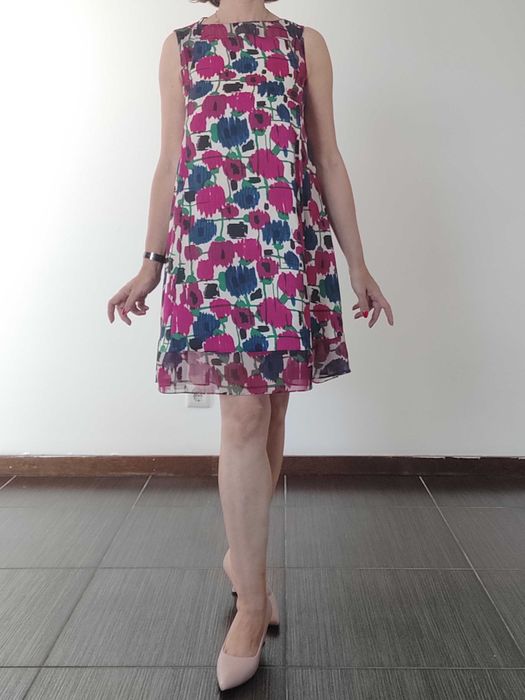 Vestido fluido colorido