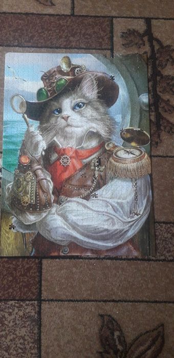 Пазли 1500 шт кіт, коні.