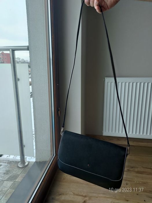 Torebka czarna skórzana Batycki