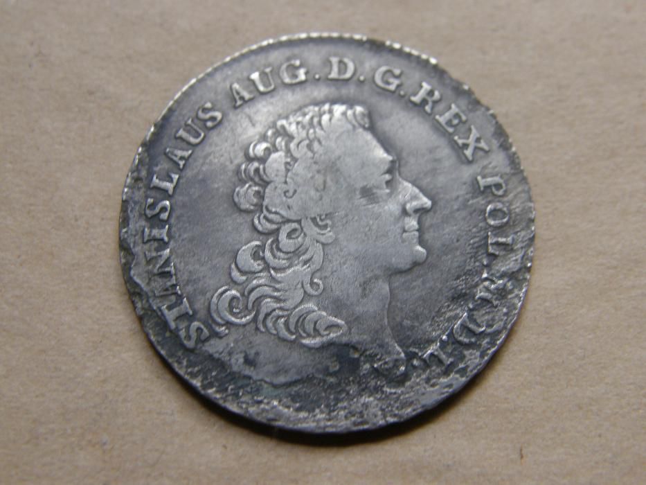 Польша 8 грошей 1768г. серебро редкая монета