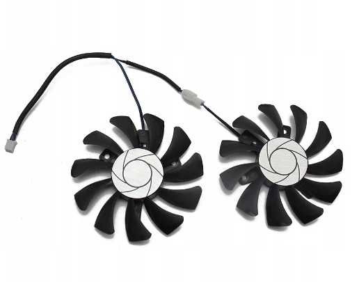 Wentylatory do Msi GTX 1650 SUPER 1050, 1050 Ti HA8010H12F 75mm