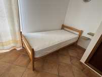 Estrutura cama de solteiro madeira macica
