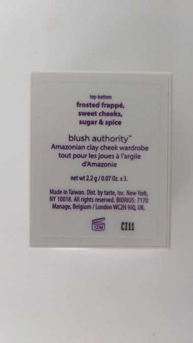 TARTE blush authority różowo-złota paleta 3 róży