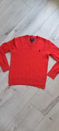 Polo Ralph Lauren sweter sweterek chłopięcy czerwony 128cm