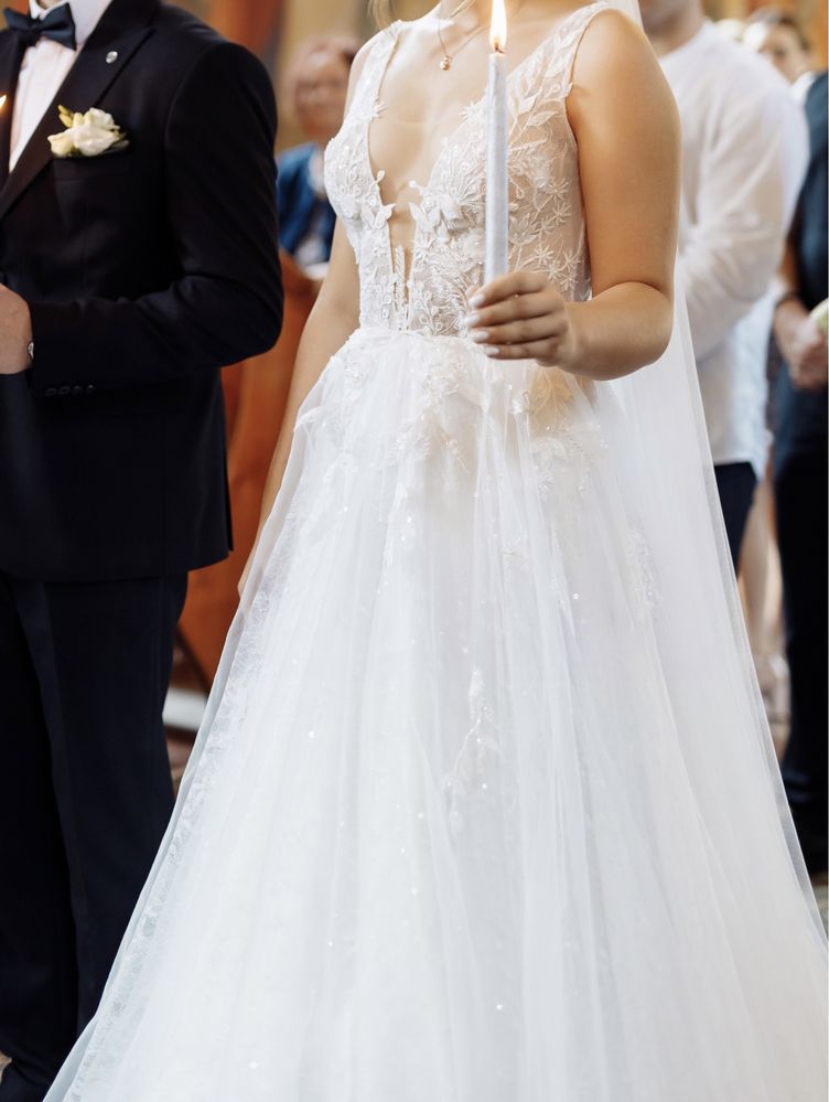Весільна сукня А-силует від Elena Morar