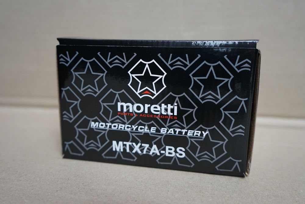 Nowy akumulator Moretti motor MTX7A-BS 12V 6Ah 10Hr