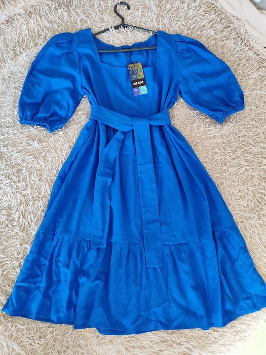 Гарна сукня розмір М тканина льон