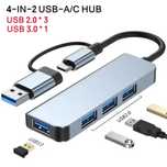 Xiaomi Rozdzielacz HUB 4 w 1 USB/USB Typ-C na 4 x USB