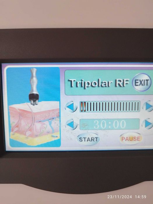 Aparelho Radio frequência, Cavitação e vácuoterapia. Com formação incl
