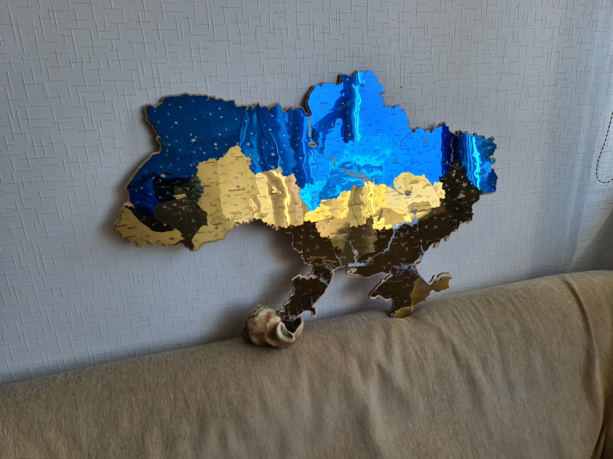 Карта України металева, мапа, карта Украины.