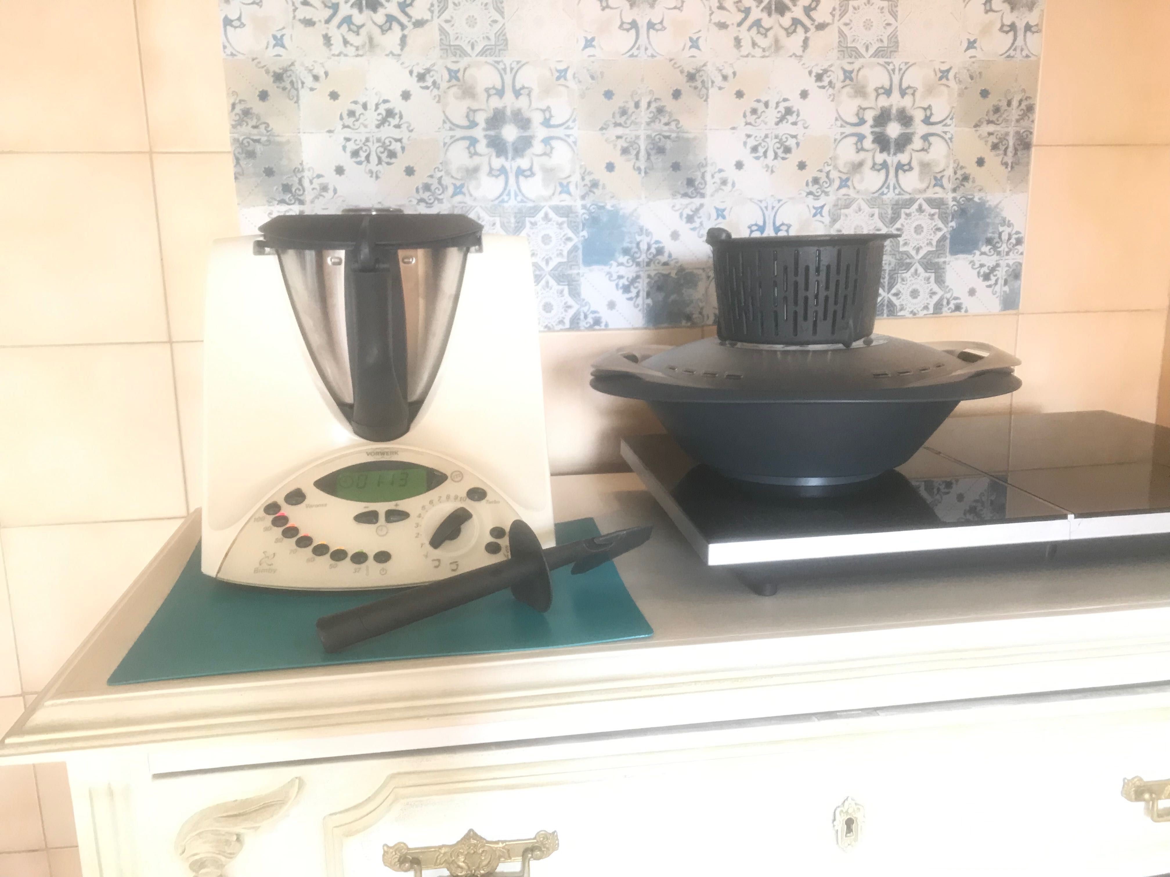 Vorwerk Bimby TM31 com mala verde de transporte