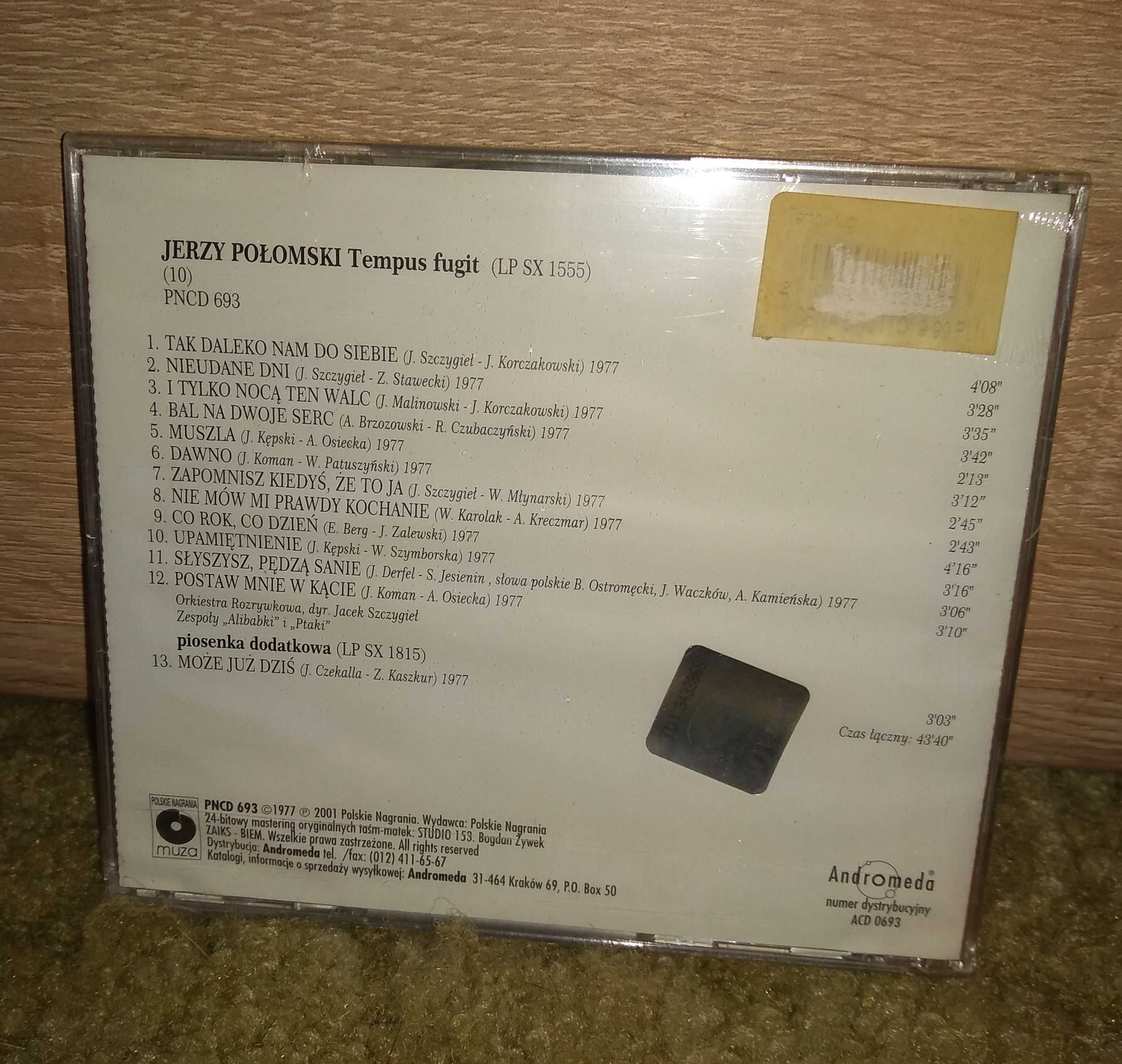 Jerzy POŁOMSKI : Tempus Fugit [10] / CD / FOLIA /