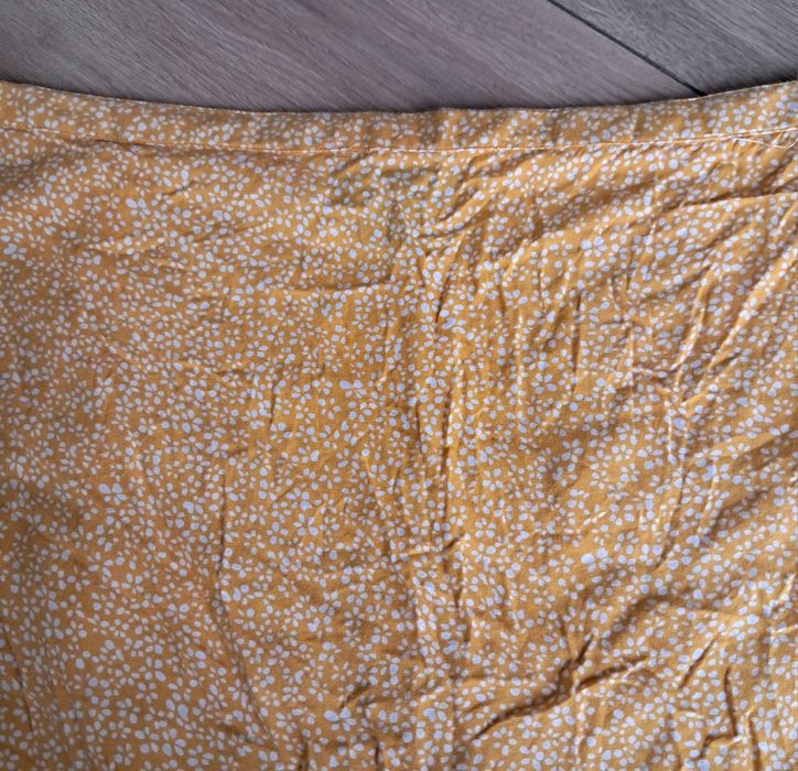 Midi spódnica w drobne kwiatuszki wiskoza 4XL-5XL 48-50