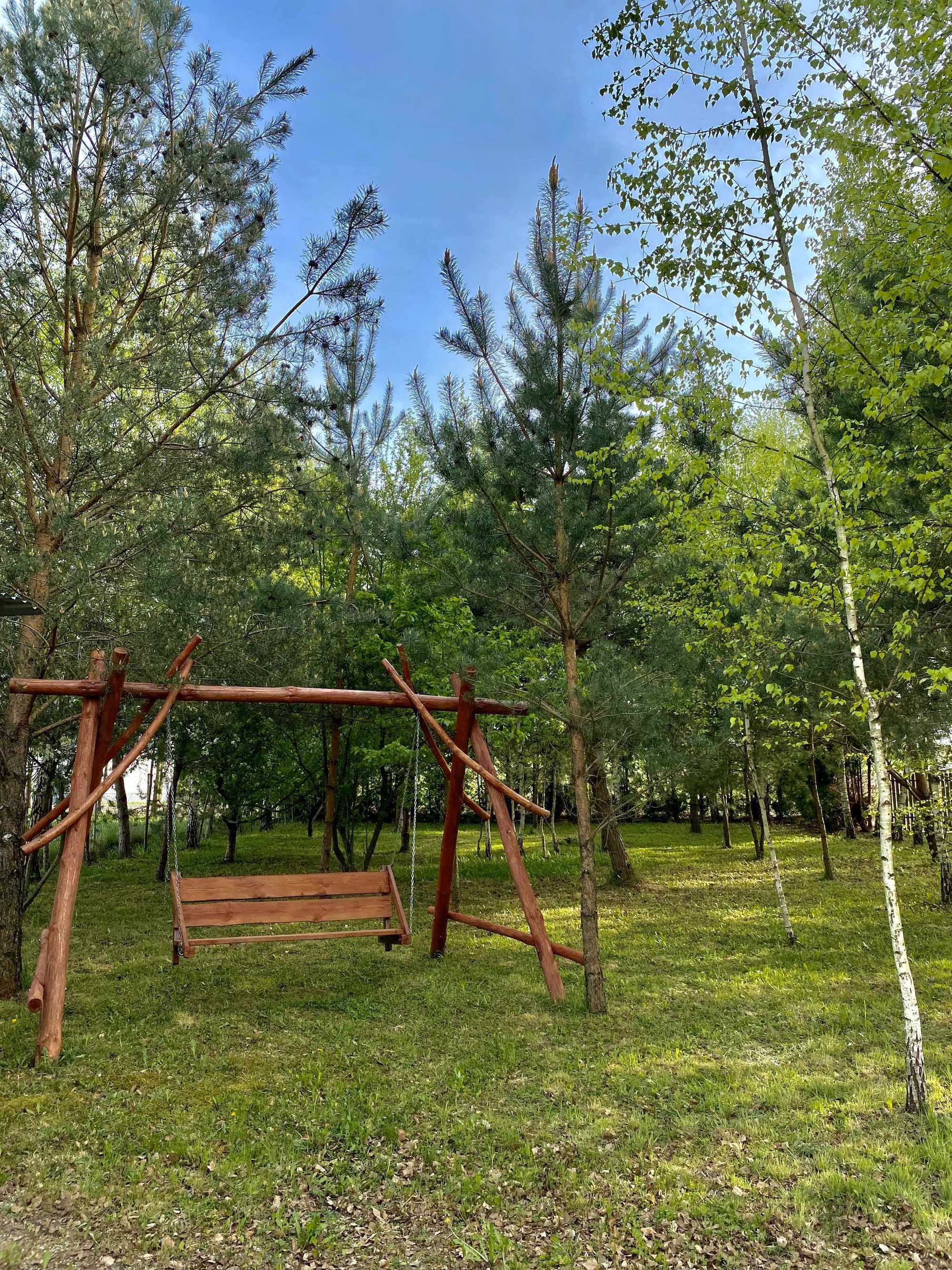 Domek letniskowy ze stawem