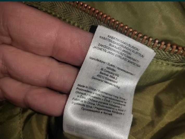 Бомбер олива по типу MA-1, утепление есть