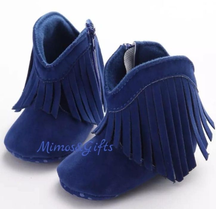 Bota franjas marinho- novo