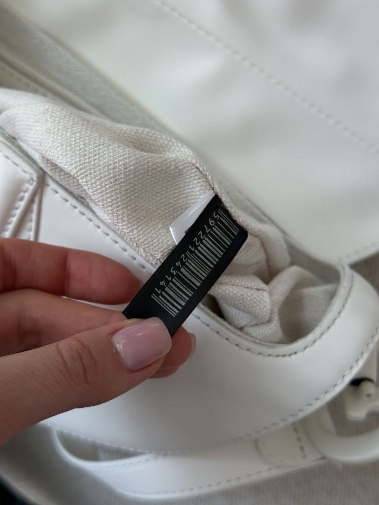 Сумка жіноча Christian Dior Ultra Matte Calfskin Saddle Bag White