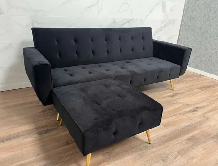 PROMOÇAO SOFA CAMA COM PUFF envios gratis paga na casa