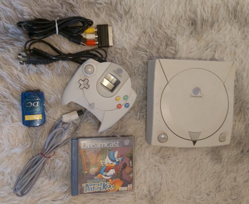 Dreamcast+Jogo Donald duck Attack Completo.