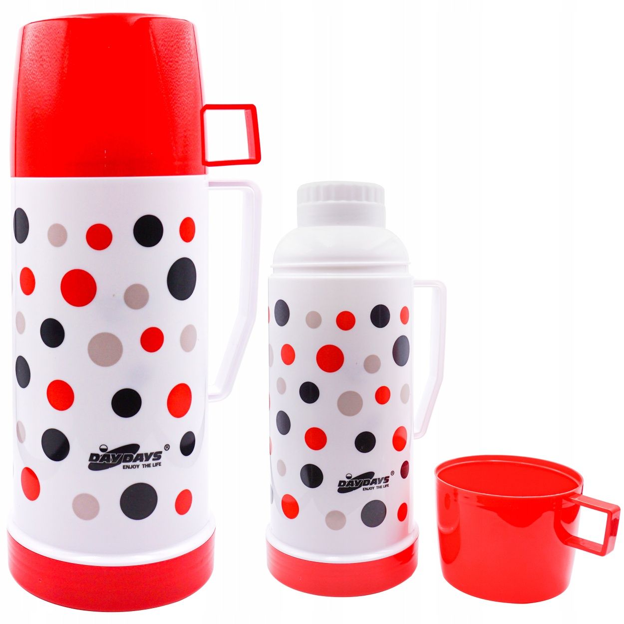 szczelny termos szklany wkład + kubek jakość 600ml