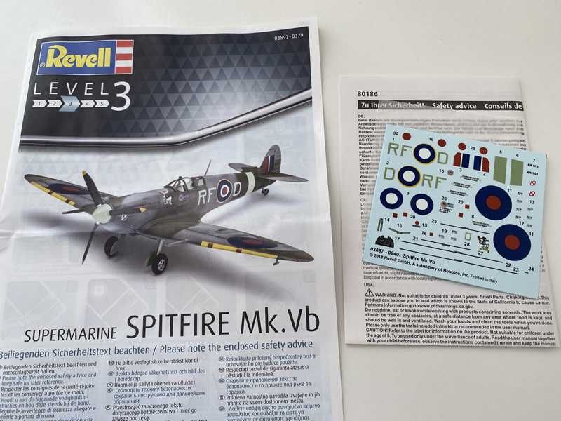 Modelismo - Supermarine Spitfire Mk.Vb - escala 1/72