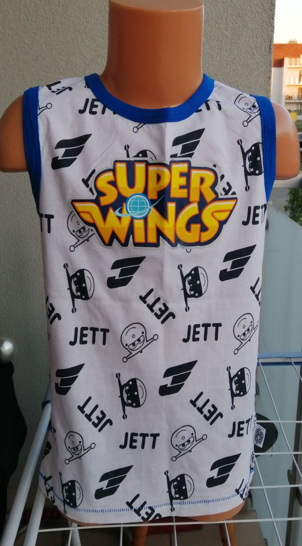 Koszulka na ramiączkach *Super Wings" CoolClub - r. 122 ( Nowa)