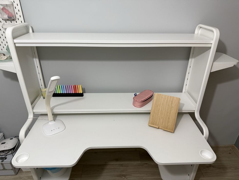 Biurko gamingowe białe Ikea