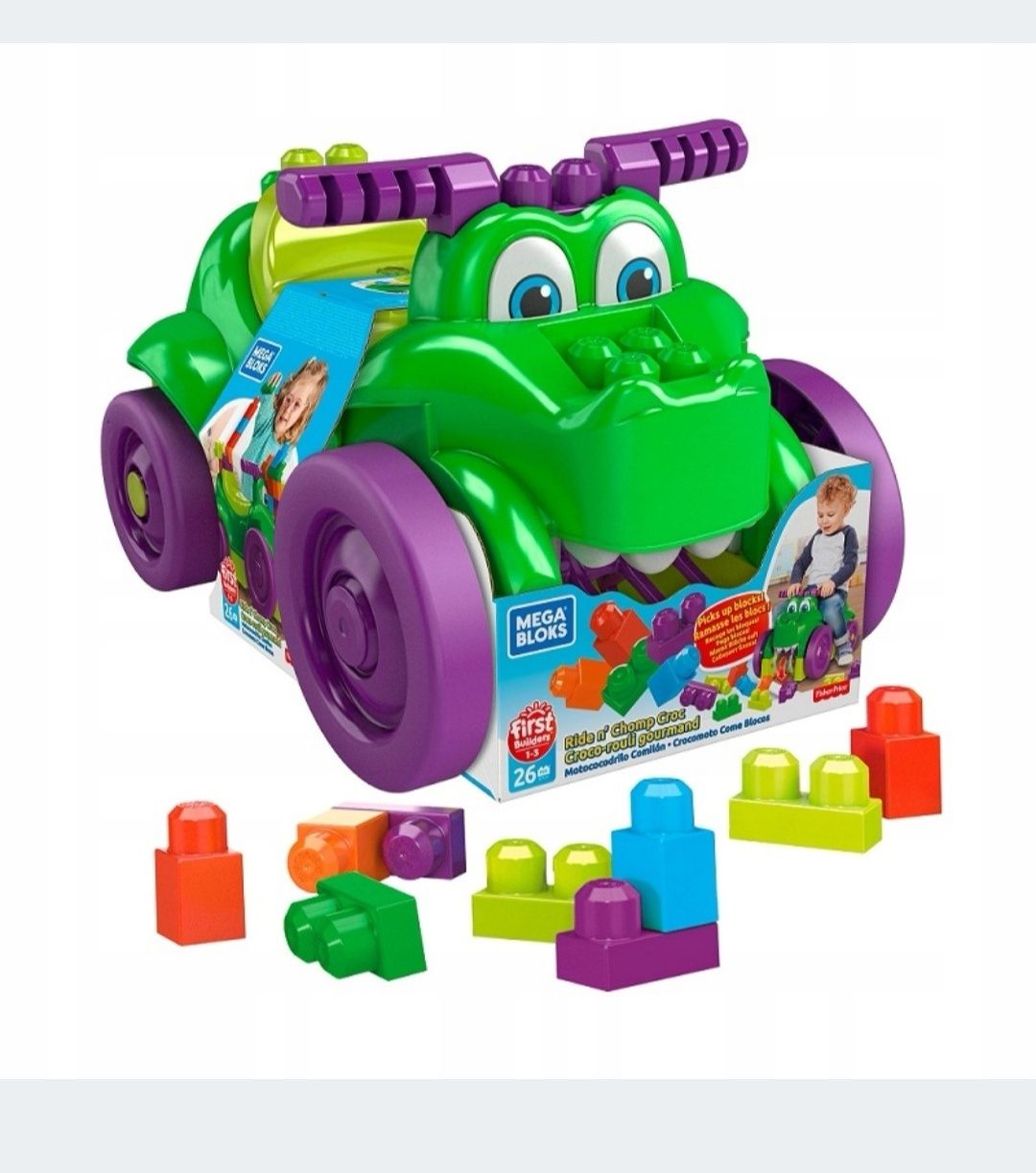 Jeździk/zjadacz klocków fisher price