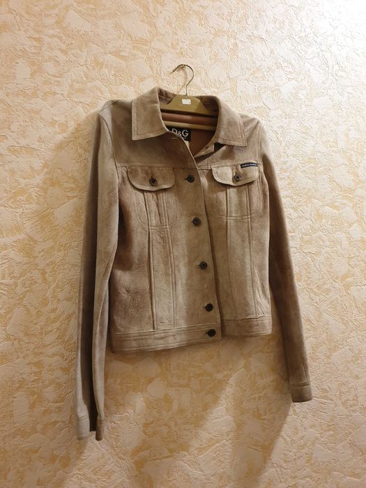 Dolce & Gabbana AW2001 Бежева замшева куртка