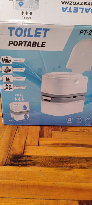 Портативний кемпінговий туалет PT-24201 туристичний до 150 кг