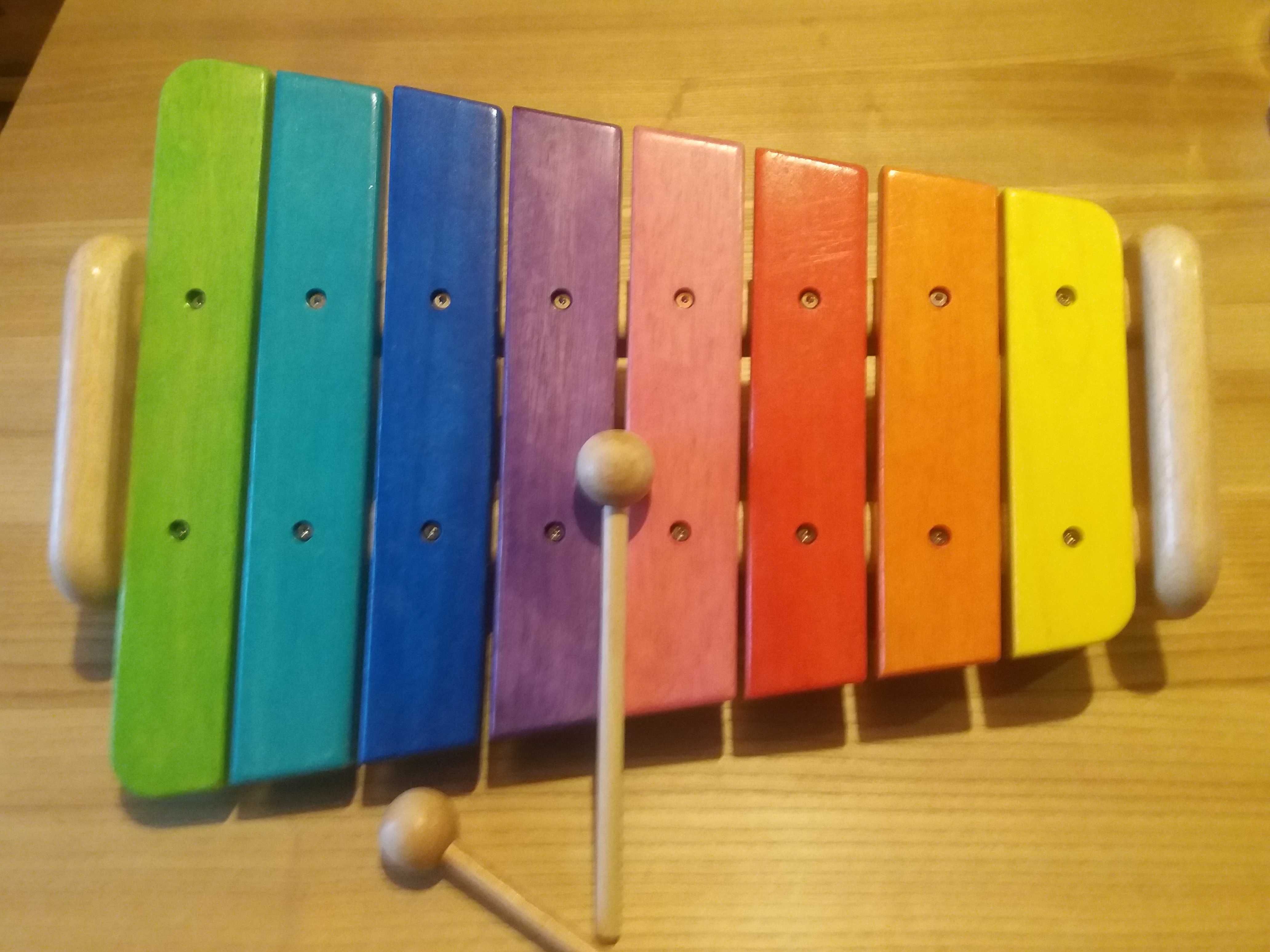 Kolorowy ksylofon- drewniane cymbałki - firmy Voila