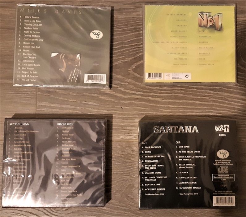 CD novos ainda selados: Bob Marley; Santana e N.º1