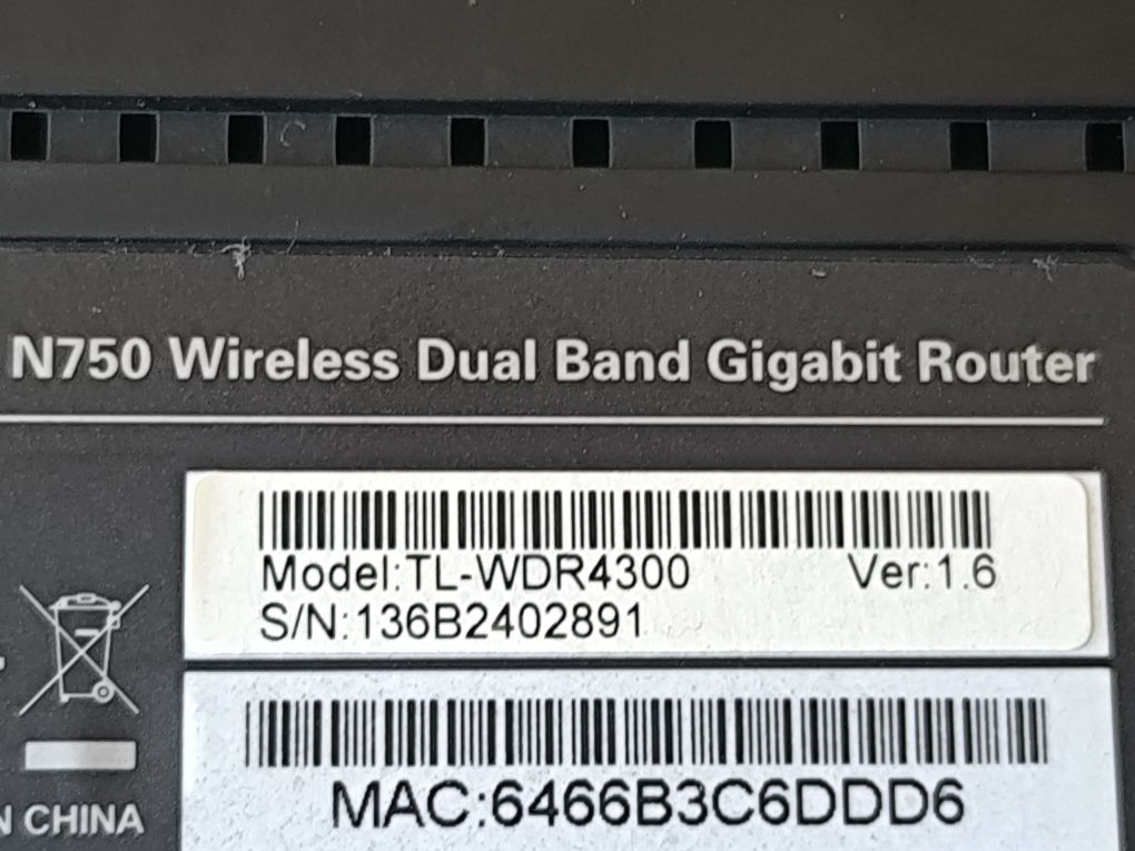 Wi-fi роутер TP-LINK N750