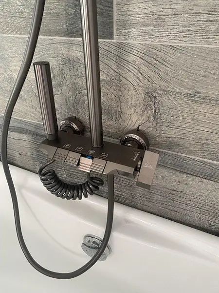 Душевая система з клавішами Boutique Bathroom mini графит