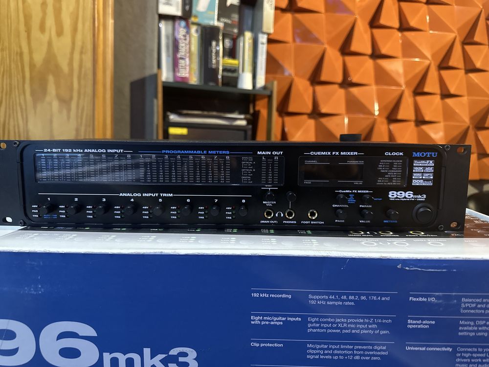 Interface de Áudio Motu 896MK3 – Como Nova