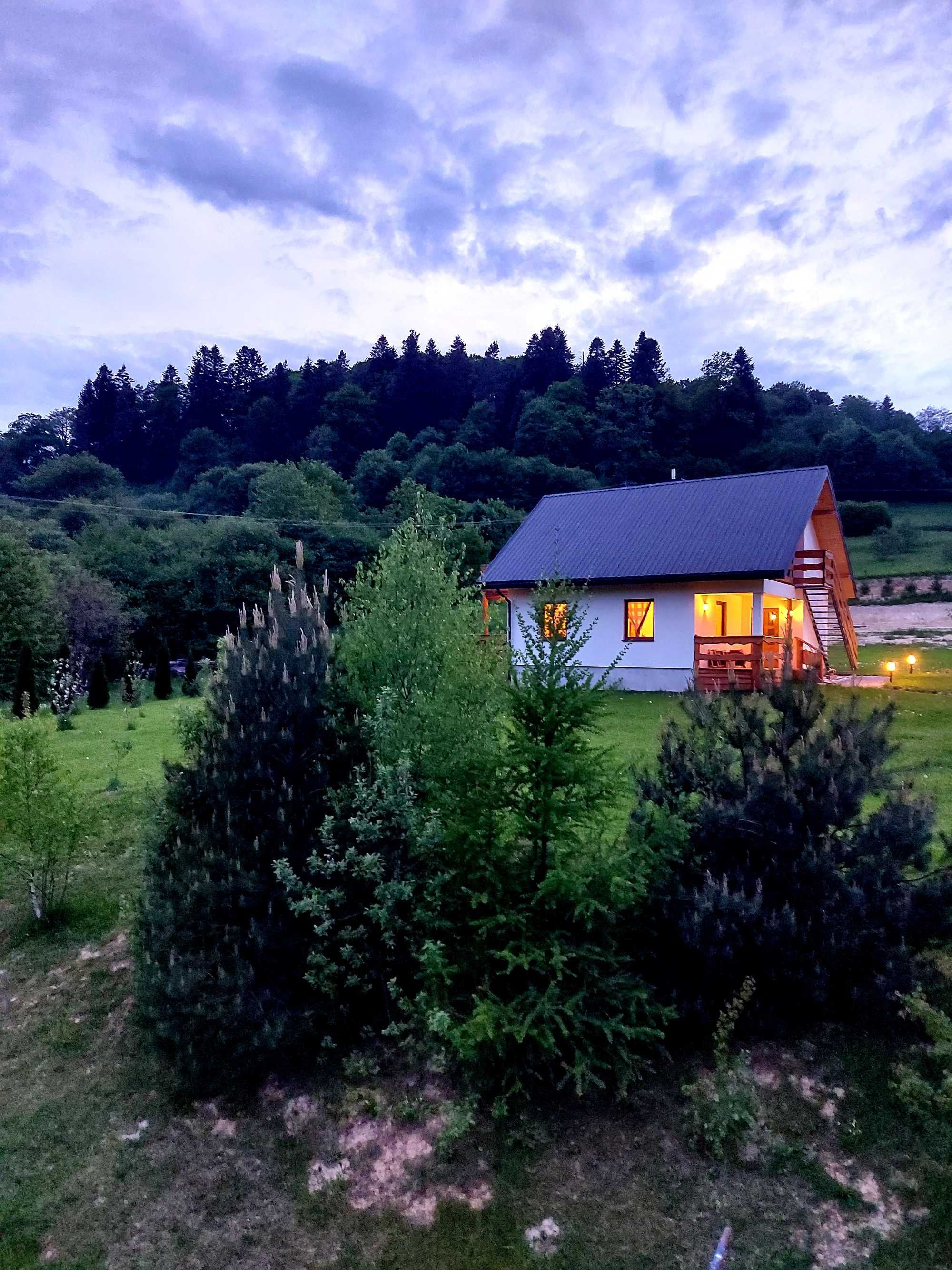 Domek do wynajecia  tyrolka Wańkowa Solina Bieszczady jacuzzi bania