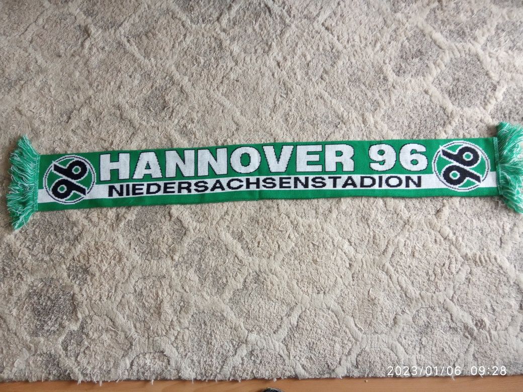 Szalik Hannover 96 oldschool retro dwustronny Niemcy