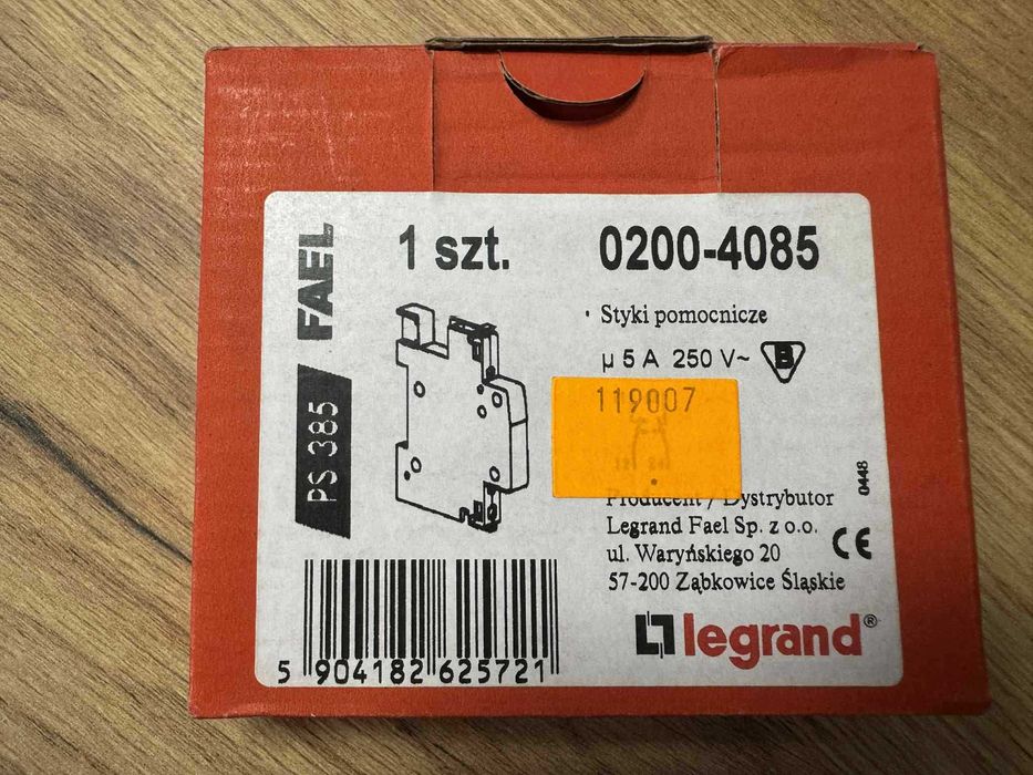 Styki pomocnicze PS 385